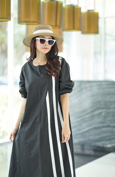 Minimal Chic Midi Dress - Navvi.in