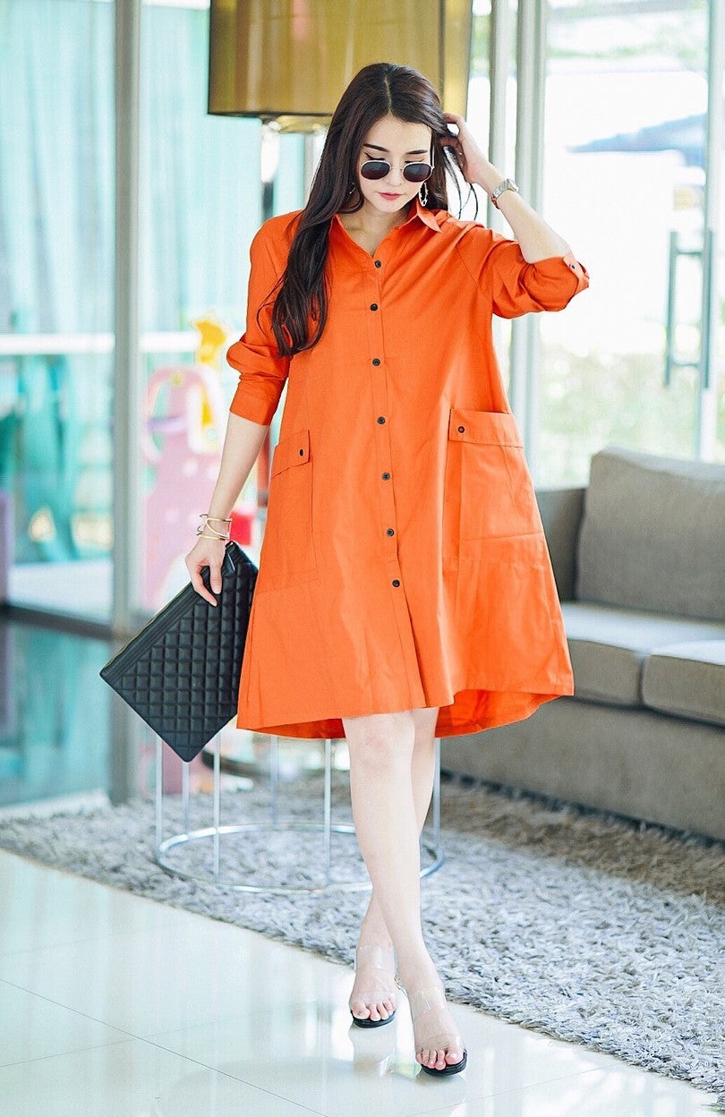 Urban Chic Pocket Shirt Dress