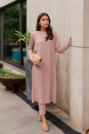 Blush Nude Straight Kurta Pant Set