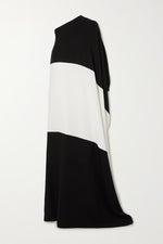 Black And White Off-Shoulder Dress