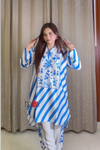 Blue Floral Printed Co-Ord Set