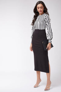 Monochromatic Stripped Dress