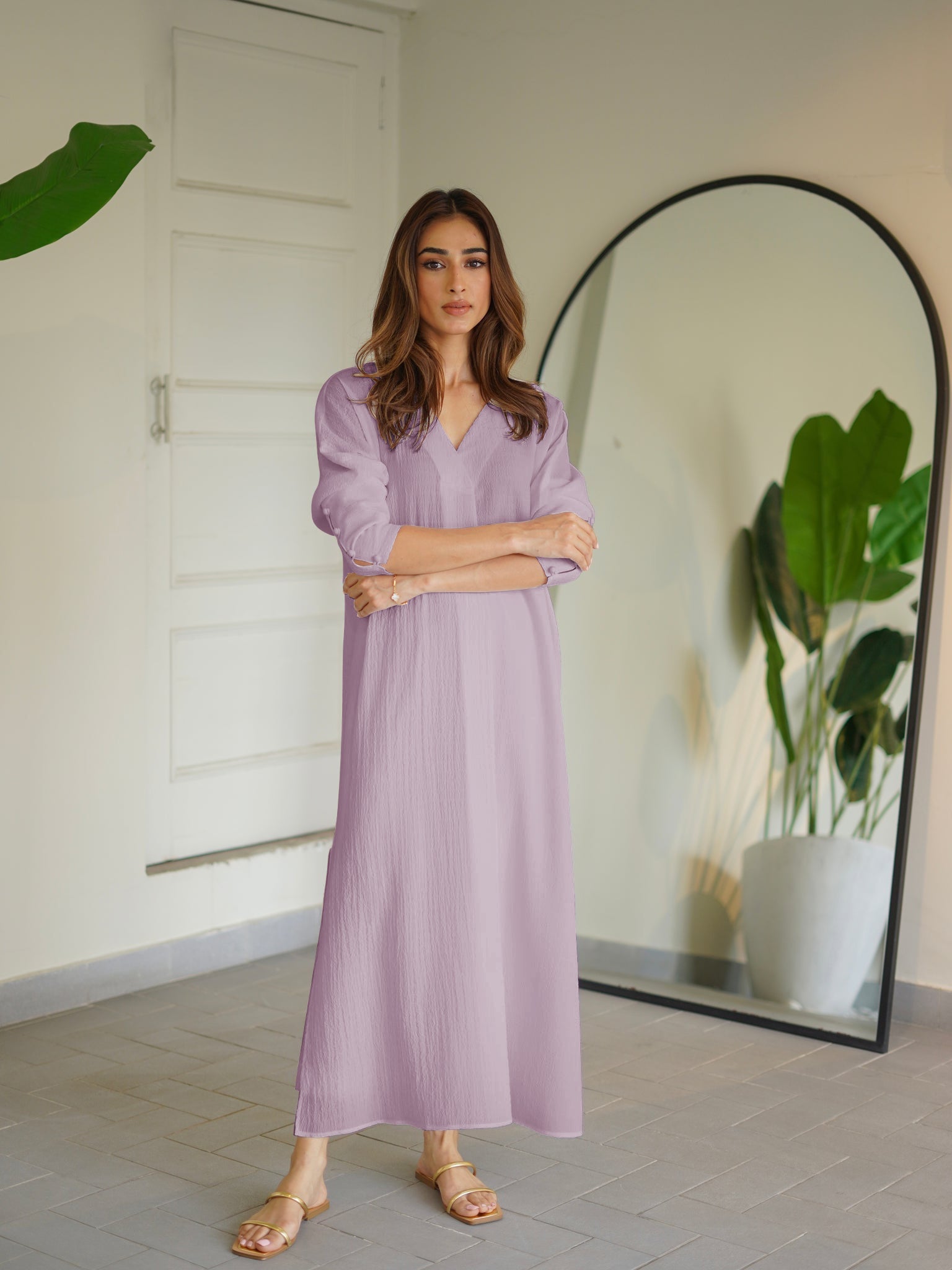 Relaxed V-Neck Co-ord set
