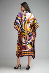 Tribal Print Kaftan Dress