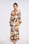 Loco V-Neck Printed Maxi Dress