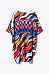 Colorful Zebra Stripes Mid-Length Kaftan