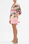 Scenic Landscape Print Casual Dress