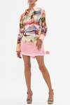 Scenic Landscape Print Casual Dress