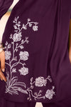 Purple Embroidery Co-ord Set