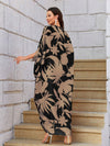 Ring Style Kaftan Dress- Mocha