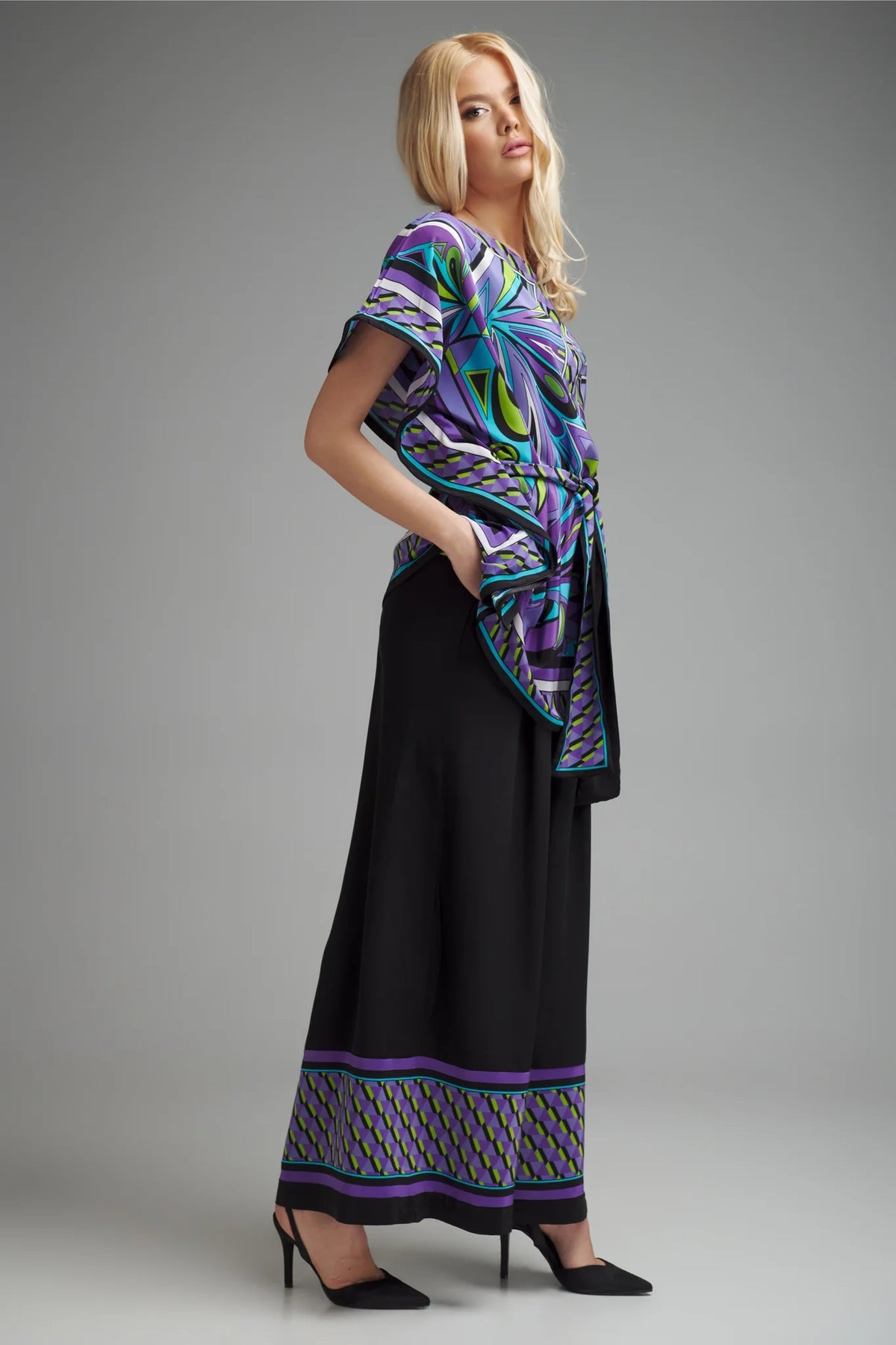 Blazing Blue Kaftan Co-ord Set