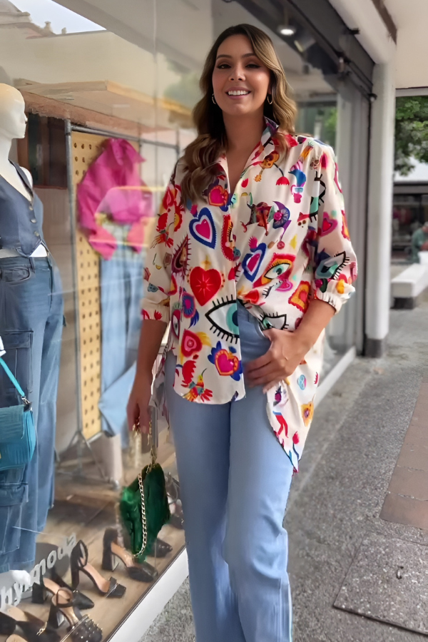 Viral Heart Evil Eye Shirt