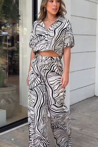 Black & White Zig Zag Co-Ord Set