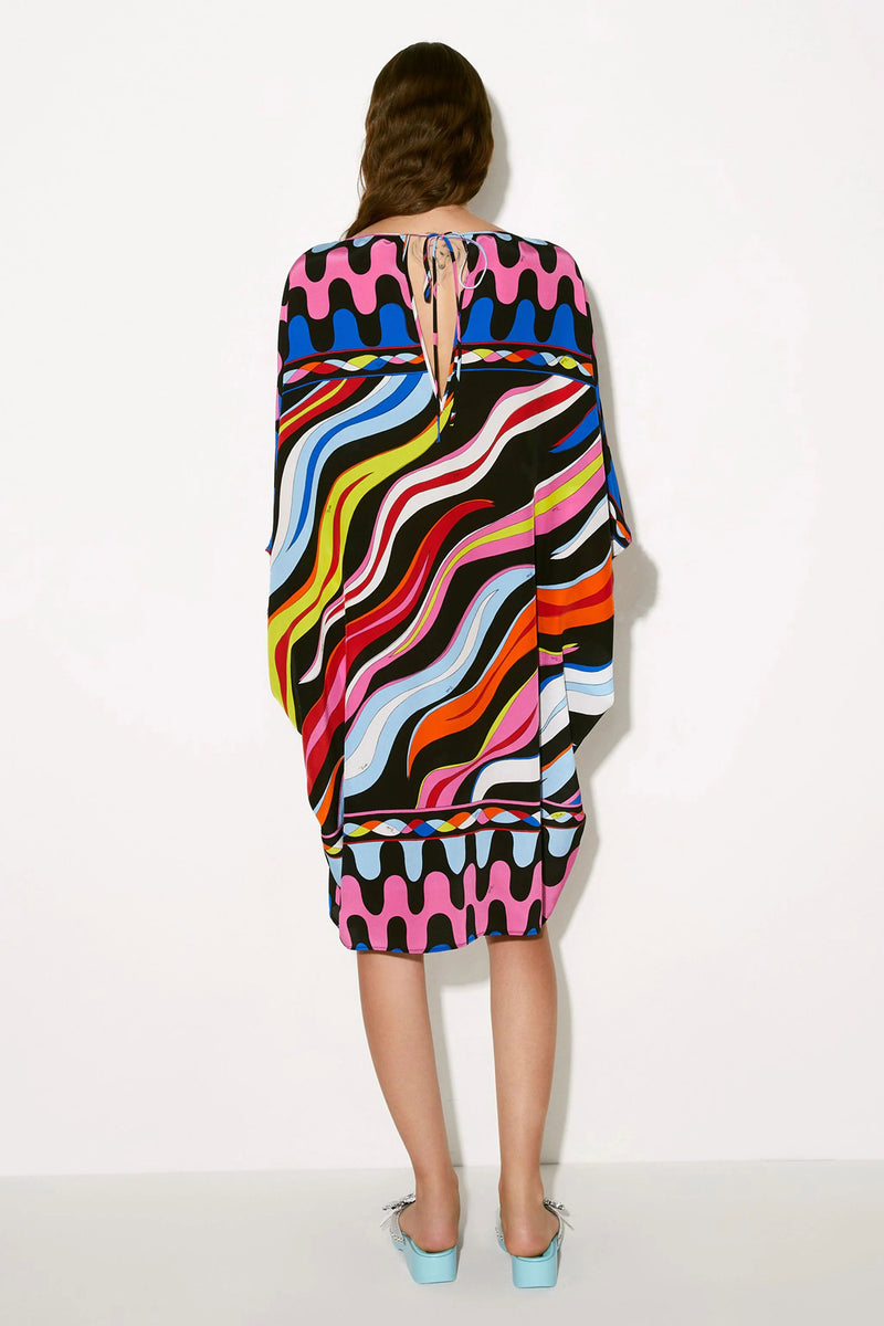 Colorful Zebra Stripes Mid-Length Kaftan