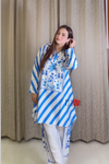 Blue Floral Printed Co-Ord Set