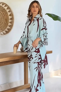 Abstract Printed Co-Ord Set - Navvi.in