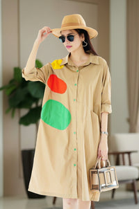 Oversized Shirt Dress with Pockets – Casual Chic Summer Outfit