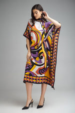 Tribal Print Kaftan Dress