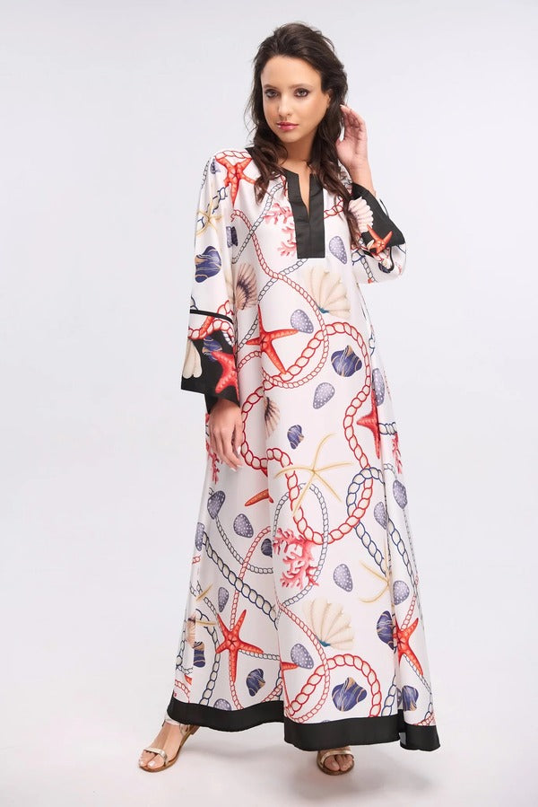 Loco Printed Long Maxi Dress