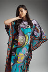 Vibrant Print Kaftan Dress