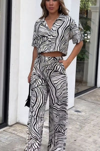 Black & White Zig Zag Co-Ord Set