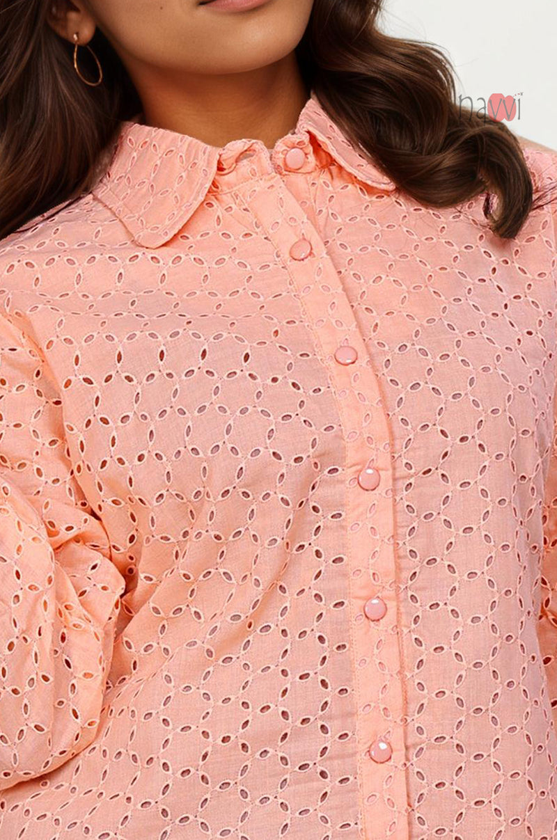 Sugar Bloom Schiffli Shirt