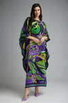 Green Hues Kaftan Dress