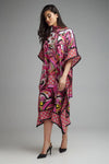 Pink Printed Kaftan Dress