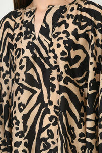 Cheetah Print Short Kaftan