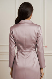 Women’s Satin Wrap Mini Dress – Elegant Party Wear - Navvi.in