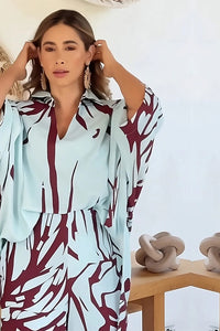 Abstract Printed Co-Ord Set - Navvi.in