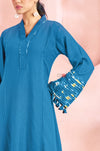 Ocean Breeze Tassel Sleeve Kurta Set
