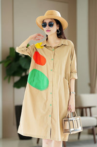 Oversized Shirt Dress with Pockets – Casual Chic Summer Outfit