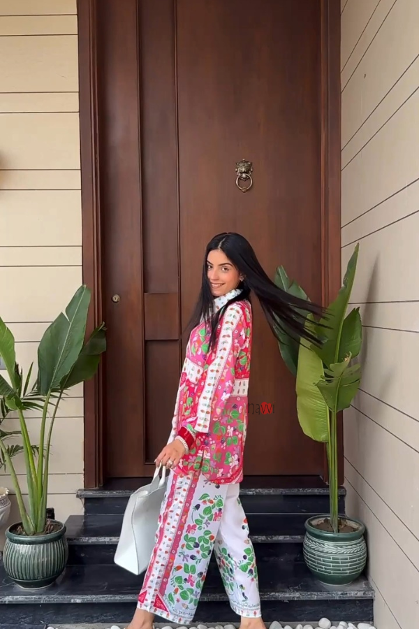 Leaf Design Printed Co-Ord Set