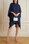 Navy Blue High Neck Co-ord Set