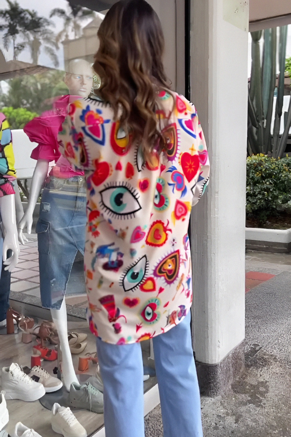 Viral Heart Evil Eye Shirt