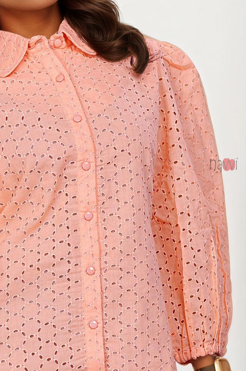 Sugar Bloom Schiffli Shirt