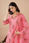 Gajari Cotton Kurta Set