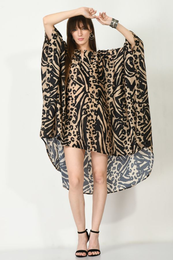 Cheetah Print Short Kaftan