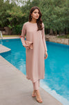 Blush Nude Straight Kurta Pant Set