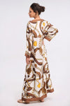 Loco V-Neck Printed Maxi Dress