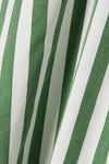 Verical Stripes Shirt Dress- Green