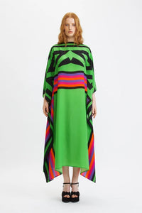 Geometric Long Kaftan Dress