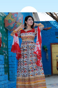 Fancy Multicolor Women Gown