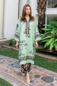 Bloom Lawn Cotton Satin Co-ord Set