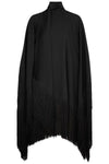Black Short Fringe Kaftan Dress