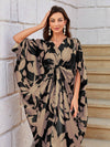 Ring Style Kaftan Dress- Mocha