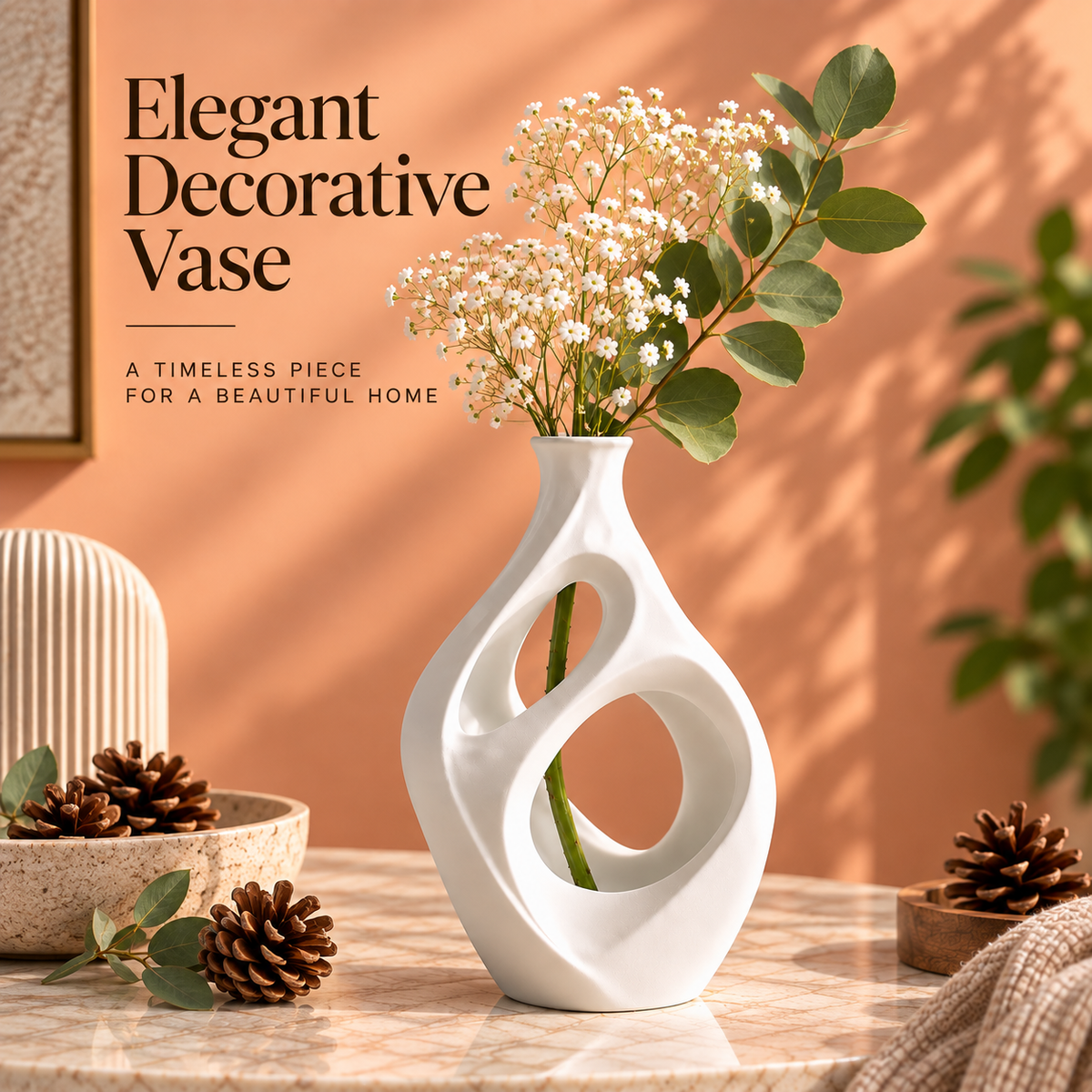 Abstract Loop Vase