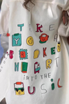Alphabet Doodle Print Shirt