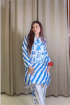 Blue Floral Printed Co-Ord Set